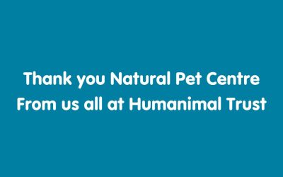 Thank you Natural Pet Centre for all your support