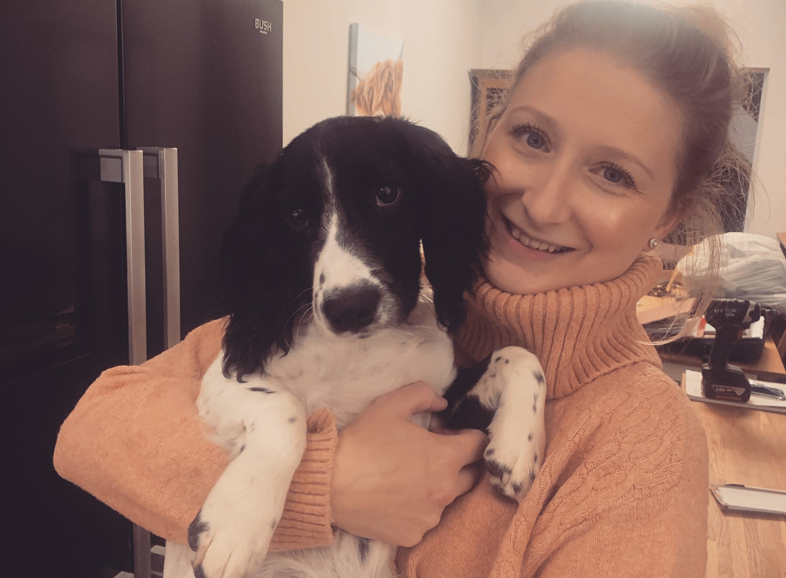 Alex Bunn and Albi her dog