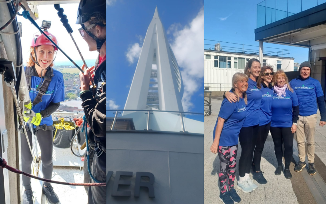 Humanimal Trust Supporters Abseil Spinnaker Tower for One Medicine