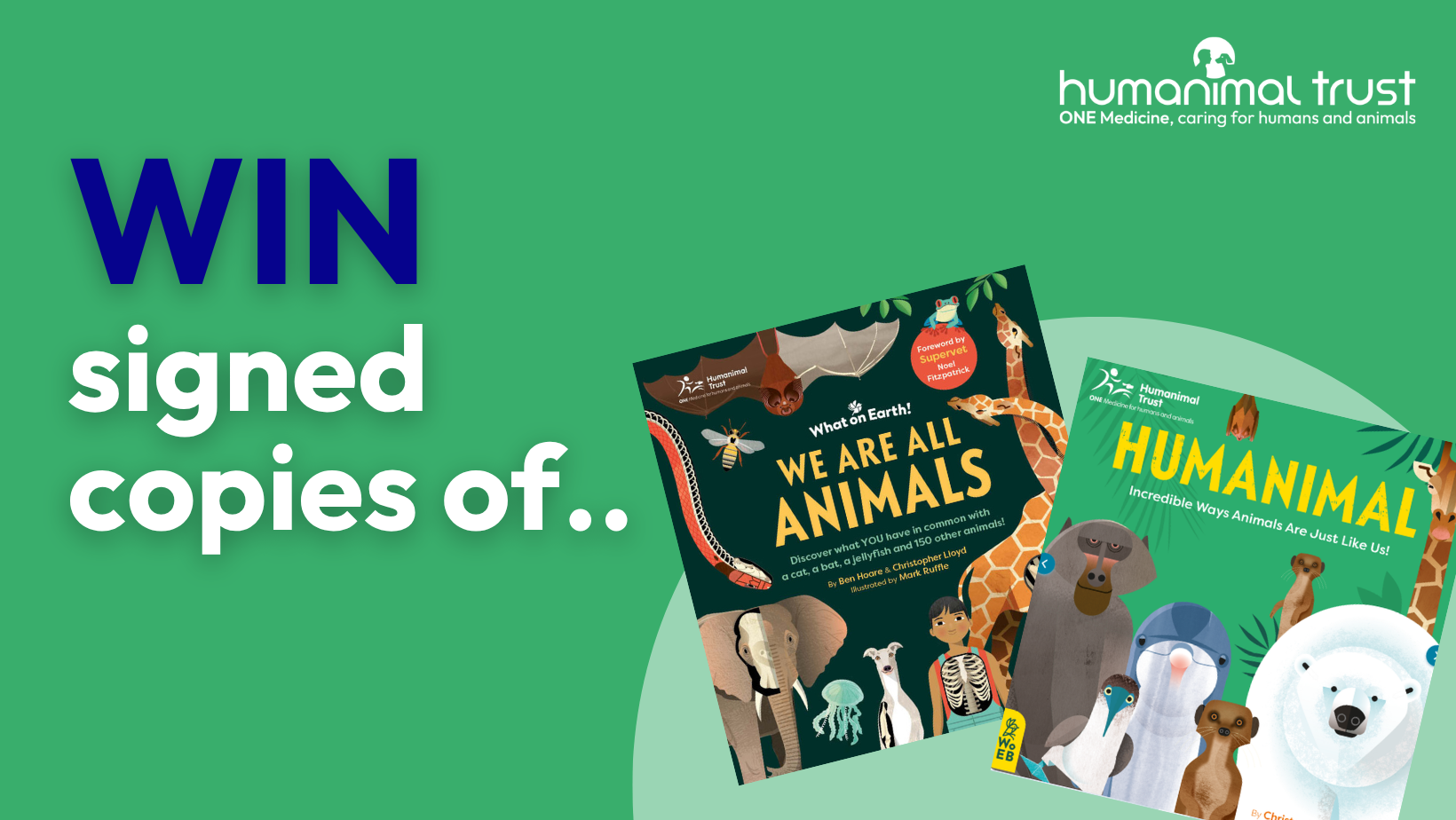 Humanimal and We Are All Animals books giveaway Humanimal and We Are All Animals books